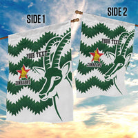 Zimbabwe Rugby The Sables Personalized Garden Flag Retro Jersey Inspired - Wonder Print Shop