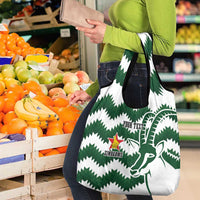 Zimbabwe Rugby The Sables Personalized Grocery Bag Retro Jersey Inspired - Wonder Print Shop