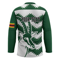 Zimbabwe Rugby The Sables Personalized Hockey Jersey Retro Jersey Inspired - Wonder Print Shop