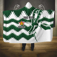 Zimbabwe Rugby The Sables Personalized Hooded Blanket Retro Jersey Inspired - Wonder Print Shop