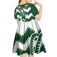 Zimbabwe Rugby The Sables Personalized Kid Short Sleeve Dress Retro Jersey Inspired - Wonder Print Shop