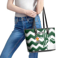 Zimbabwe Rugby The Sables Personalized Leather Tote Bag Retro Jersey Inspired - Wonder Print Shop