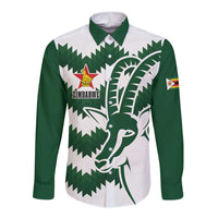 Zimbabwe Rugby The Sables Personalized Long Sleeve Button Shirt Retro Jersey Inspired - Wonder Print Shop