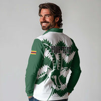 Zimbabwe Rugby The Sables Personalized Long Sleeve Polo Shirt Retro Jersey Inspired - Wonder Print Shop