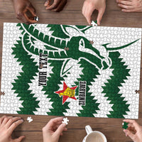 Zimbabwe Rugby The Sables Personalized Puzzle Retro Jersey Inspired - Wonder Print Shop