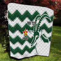 Zimbabwe Rugby The Sables Personalized Quilt Retro Jersey Inspired - Wonder Print Shop