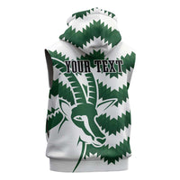Zimbabwe Rugby The Sables Personalized Sleeveless Zip Hoodie Retro Jersey Inspired - Wonder Print Shop