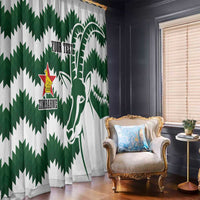 Zimbabwe Rugby The Sables Personalized Window Curtain Retro Jersey Inspired - Wonder Print Shop