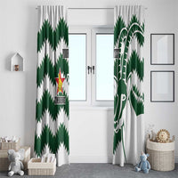 Zimbabwe Rugby The Sables Personalized Window Curtain Retro Jersey Inspired - Wonder Print Shop