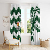 Zimbabwe Rugby The Sables Personalized Window Curtain Retro Jersey Inspired - Wonder Print Shop