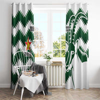 Zimbabwe Rugby The Sables Personalized Window Curtain Retro Jersey Inspired - Wonder Print Shop