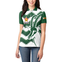 Zimbabwe Rugby The Sables Personalized Women Polo Shirt Retro Jersey Inspired - Wonder Print Shop