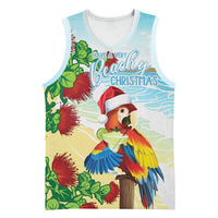 Have A Very Beach Christmas Basketball Jersey Parrot By Lehua Flower - Wonder Print Shop