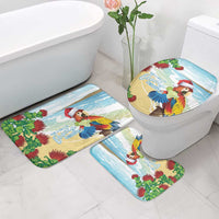 Have A Very Beach Christmas Bathroom Set Parrot By Lehua Flower - Wonder Print Shop