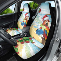 Have A Very Beach Christmas Car Seat Cover Parrot By Lehua Flower - Wonder Print Shop