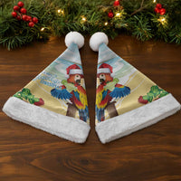 Have A Very Beach Christmas Santa Hat Parrot By Lehua Flower - Wonder Print Shop