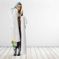 Have A Very Beach Christmas Hooded Blanket Parrot By Lehua Flower - Wonder Print Shop