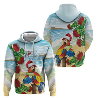 Have A Very Beach Christmas Hoodie Parrot By Lehua Flower - Wonder Print Shop