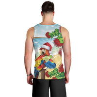 Have A Very Beach Christmas Men Tank Top Parrot By Lehua Flower - Wonder Print Shop