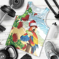 Have A Very Beach Christmas Men Tank Top Parrot By Lehua Flower - Wonder Print Shop