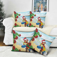 Have A Very Beach Christmas Pillow Cover Parrot By Lehua Flower - Wonder Print Shop