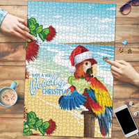 Have A Very Beach Christmas Puzzle Parrot By Lehua Flower - Wonder Print Shop