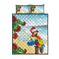 Have A Very Beach Christmas Quilt Bed Set Parrot By Lehua Flower - Wonder Print Shop