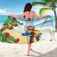 Have A Very Beach Christmas Sarong Parrot By Lehua Flower - Wonder Print Shop