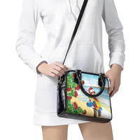 Have A Very Beach Christmas Shoulder Handbag Parrot By Lehua Flower - Wonder Print Shop