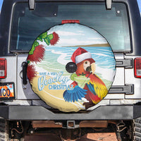 Have A Very Beach Christmas Spare Tire Cover Parrot By Lehua Flower - Wonder Print Shop