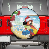 Have A Very Beach Christmas Spare Tire Cover Parrot By Lehua Flower - Wonder Print Shop