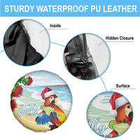 Have A Very Beach Christmas Spare Tire Cover Parrot By Lehua Flower - Wonder Print Shop