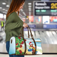 Have A Very Beach Christmas Travel Bag Parrot By Lehua Flower - Wonder Print Shop