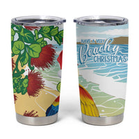 Have A Very Beach Christmas Tumbler Cup Parrot By Lehua Flower - Wonder Print Shop