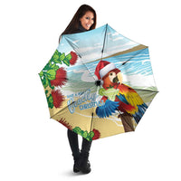 Have A Very Beach Christmas Umbrella Parrot By Lehua Flower - Wonder Print Shop