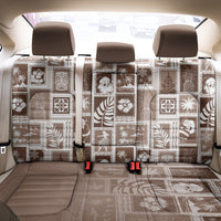 Hawaii Christmas Retro Patchwork Back Car Seat Cover Brown LT7 - Wonder Print Shop