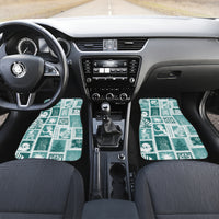 Hawaii Christmas Retro Patchwork Car Mats Teal LT7 - Wonder Print Shop