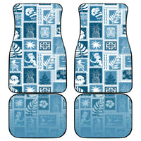 Hawaii Christmas Retro Patchwork Car Mats Aquamarine LT7 - Wonder Print Shop