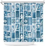 hawaii-christmas-retro-patchwork-shower-curtain-aquamarine
