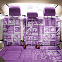 Hawaii Christmas Retro Patchwork Back Car Seat Cover Violet LT7 - Wonder Print Shop