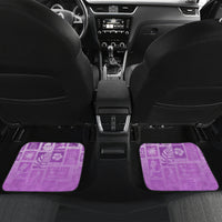 Hawaii Christmas Retro Patchwork Car Mats Violet LT7 - Wonder Print Shop