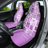 Hawaii Christmas Retro Patchwork Car Seat Cover Violet LT7 - Wonder Print Shop
