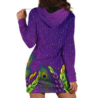 Mardi Gras Festive Confetti Hoodie Dress - Wonder Print Shop