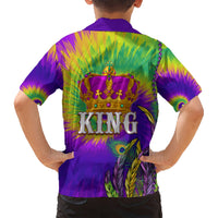 Mardi Gras Hawaiian Shirt Tie-dye Style - King - Wonder Print Shop
