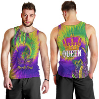 Mardi Gras Men Tank Top Tie-dye Style - Queen - Wonder Print Shop