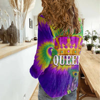 Mardi Gras Women Casual Shirt Tie-dye Style - Queen - Wonder Print Shop