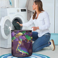 Faux Glitter Funny Mardi Gras Pelican Laundry Basket Party Vibes - Wonder Print Shop