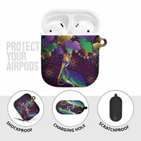 Faux Glitter Funny Mardi Gras Pelican AirPods Case Party Vibes - Wonder Print Shop