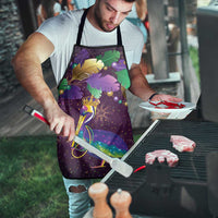 Faux Glitter Funny Mardi Gras Pelican Apron Party Vibes - Wonder Print Shop