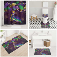 Faux Glitter Funny Mardi Gras Pelican Bathroom Set Party Vibes - Wonder Print Shop